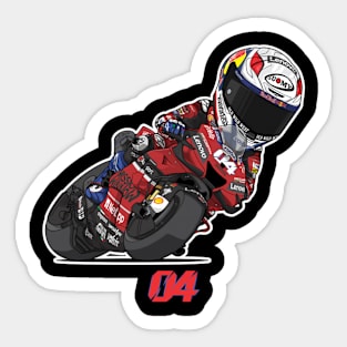 Andrea Dovizioso Toon Sticker